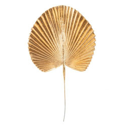 Branch palm leaf gold 42 cm