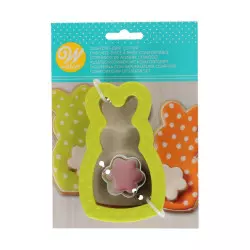 Bunny and flower cookie cutters Wilton