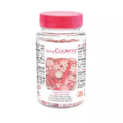 Sprinkles mix hearts, stars and beads Scrapcooking 70g