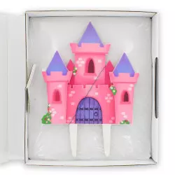 Pastel topper castillo princesa 16 x 23 cm