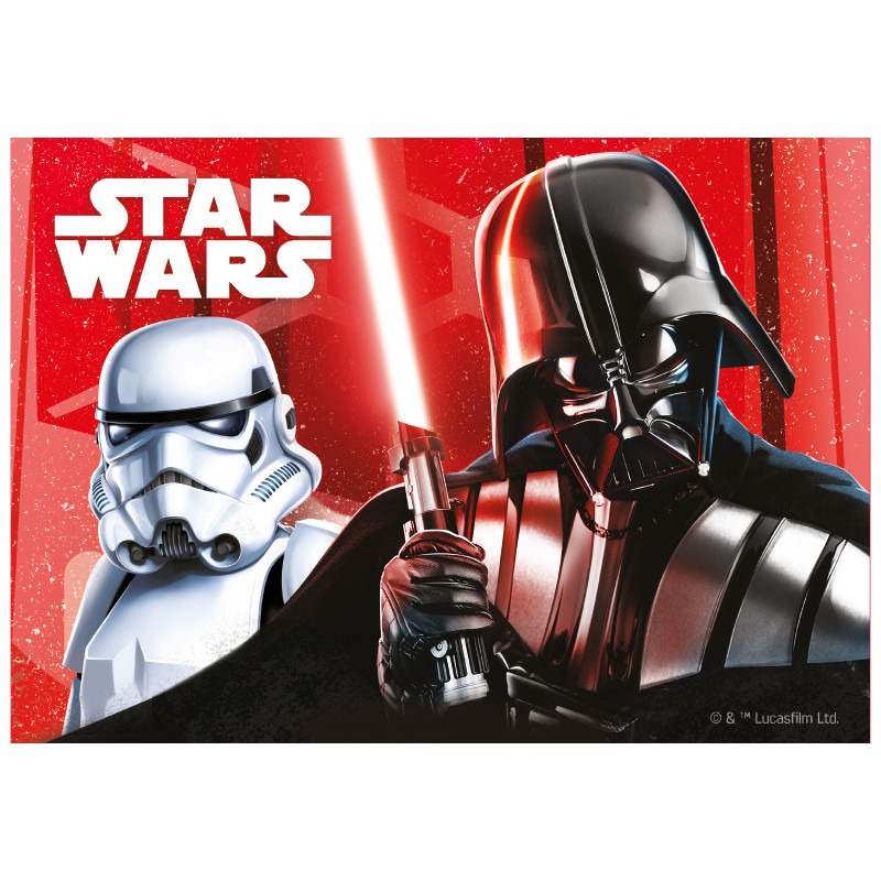 Feuille comestible Star Wars 14,8 x 20 cm