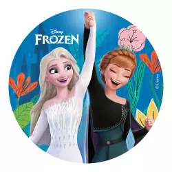 Disque comestible Elsa et Anna La reine des neiges