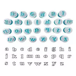 Set of piston cutters alphabet tiny alphabet