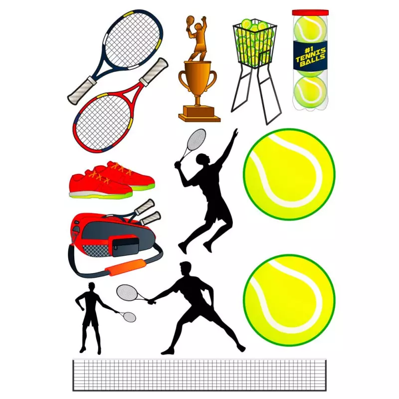 Kit de décoration alimentaire tennis