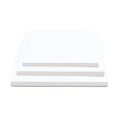 Thick square white tray for...