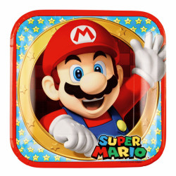 Platos Super Mario 23 cm x8