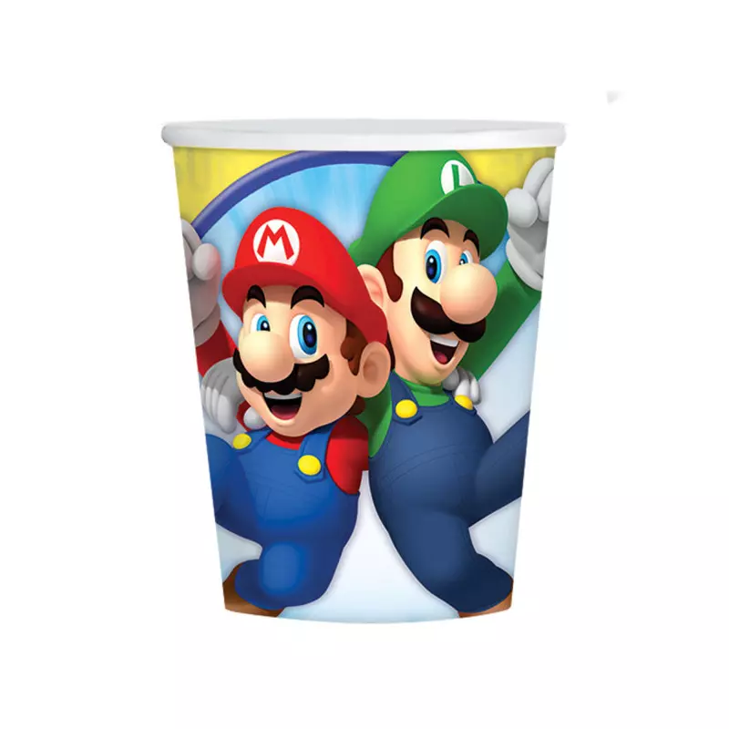 Super Mario Vasos 250 ml x8