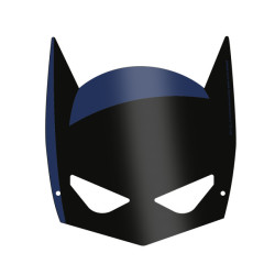 Masques en papier Batman x8