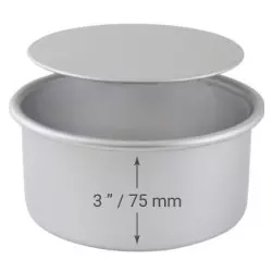 Cake mold with removable bottom 7.5 cm high PME