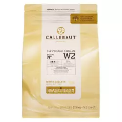 Chocolat blanc 28% de Callebaut W2 en Gallets 2,5 kg