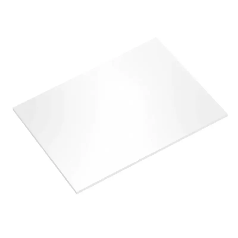 Plateau fin blanc rectangulaire 4mm