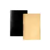 Gold and black rectangular thin trays 1,2mm x5