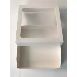 White Square Cookie Boxes 15cm - x5
