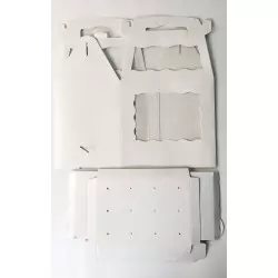 Caja para piruletas Cake Pops blanca con ventana y asa