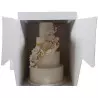 Grande Boîte à gâteau carrée rigide 45cm x 55 cm hauteur