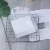 Boîte a gâteau carrée transparente avec poignée 24x16cm