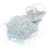 Happy Sprinkles pink, blue, white and silver mini beads 90g