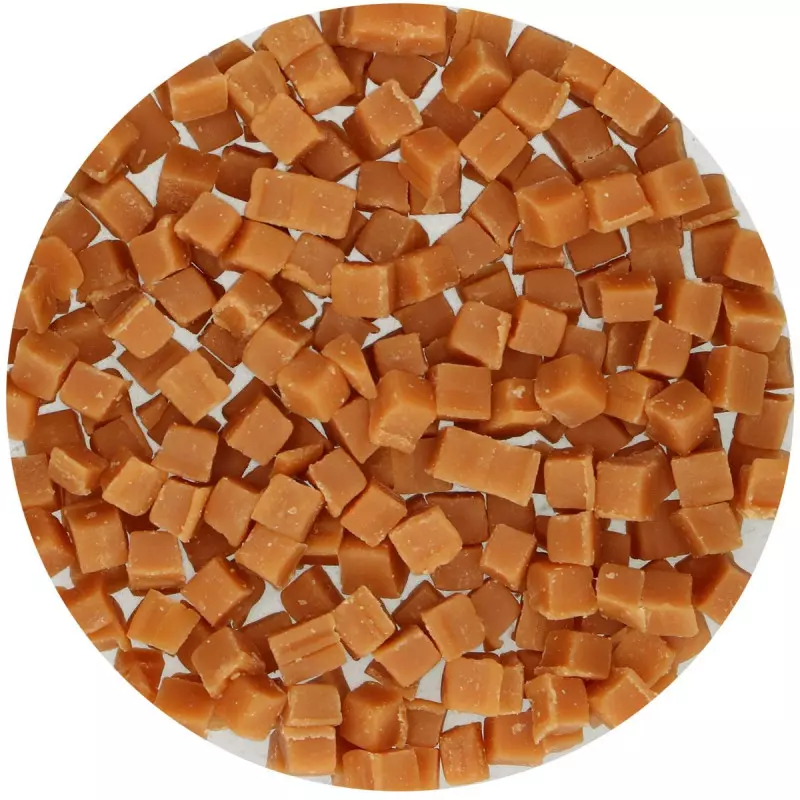 Mini caramel cubes Funcakes 65 g