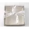 Brunch Box cuadrado transparente con lazo 20cm