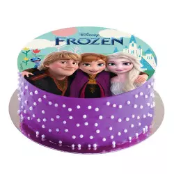 Edible disc Snow Queen, Anna and Kristoff 20 cm