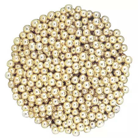 Gold sugar beads 500 g - 4mm