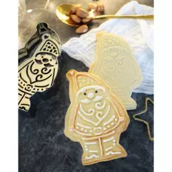 Santa Claus cookie cutter and embosser