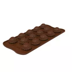 Moule chocolat Mr & Mrs Brown - Silikomart - MaSpatule
