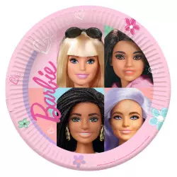 Platos Barbie 23 cm - x8