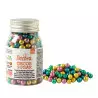 Grosses perles multicolores métallisées 100g