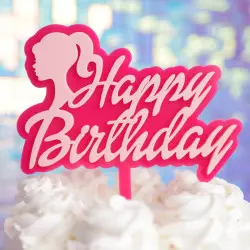 Cake topper Barbie Happy birthday