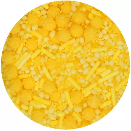 Sprinkles medley jaune Funcakes 70g