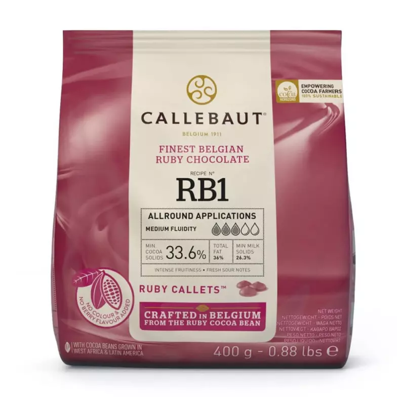 Callebaut RB1 47,3% Chocolate rubí 400g