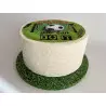 Thick round tray with Lawn Grass print 25 cm