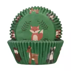Forest animals cupcake cases x48