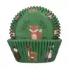 Caissettes à cupcakes animaux de la forêt x48