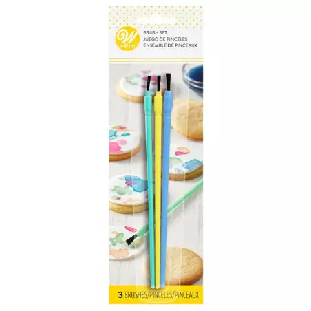 Brushes for cake decorations Wilton x3