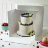 White square cake tin 26.5 x 26.5 x 25cm high