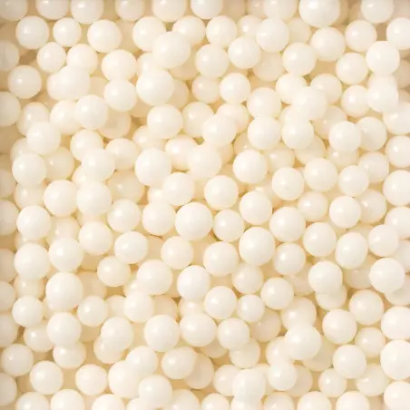 Grosses perles en sucre blanches brillantes 100g