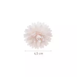 White unleavened pompons 4.5 cm x12