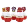 Cupcake toppers Gryffindor Harry Potter school flags x15