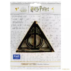 Cortador de galletas con el símbolo de las Reliquias de la Muerte de Harry Potter