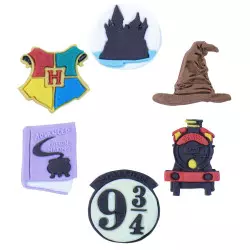 Décorations comestibles symboles Hogwarts Harry Potter x6