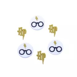 Décorations comestibles Harry Potter logo lunette cicatrice