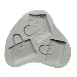Handbags silicone mold x3