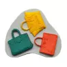 Handbags silicone mold x3