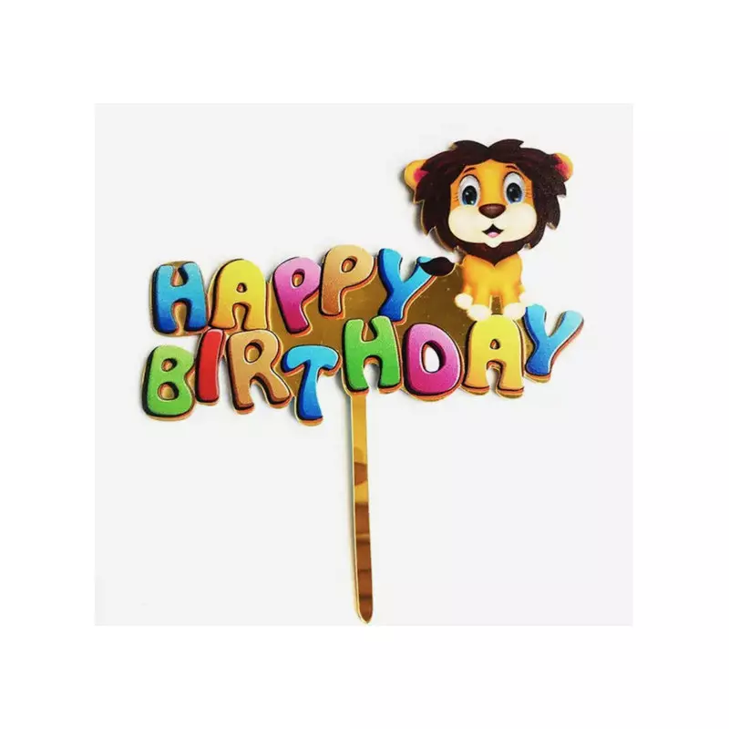 Topper Happy birthday lion