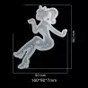 Silhouette mold girl doll sitting