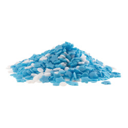Etoiles et confettis en sucre bleu et blanc 100g