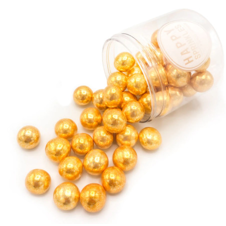 Big golden chocolate balls Happy sprinkles 130g