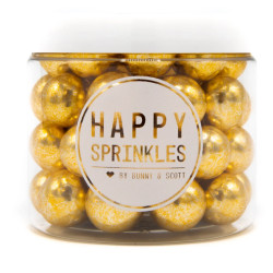Bolas grandes de chocolate dorado Happy sprinkles 130g